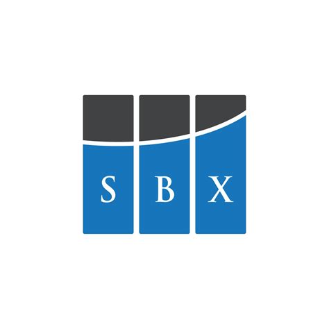 SBX letter logo design on white background. SBX creative initials ...