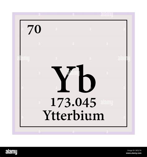 Ytterbium Periodensystem Der Elemente Vektor Illustration Eps Stock