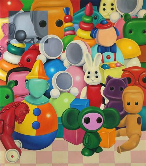 Toys Childhood Painting By Teona Chanishvili Saatchi Art