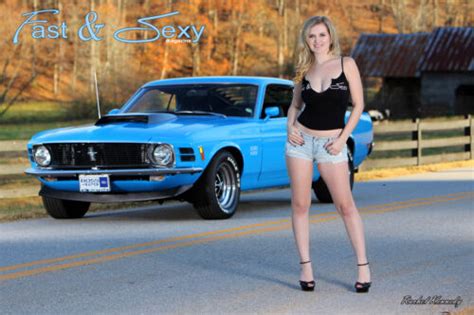 1970 Ford Mustang Boss 429 Fast And Sexy Poster Hot Girls And Muscle Cars Ebay