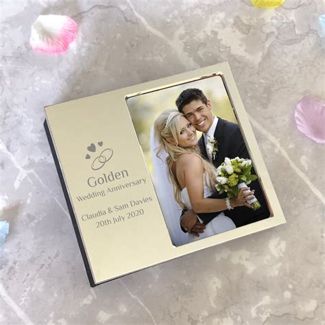 Personalised Golden Wedding Anniversary Photo Frame Album 50th Etsy