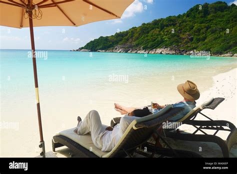 Relaxing Is Easy On The Deserted Main Beach Of Boulder Bay Literally