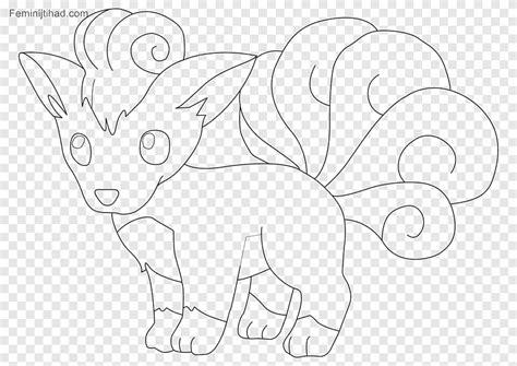 Dibujos De L Nea Arte Dibujo Vulpix Pokemon Ngulo Blanco Png Pngegg