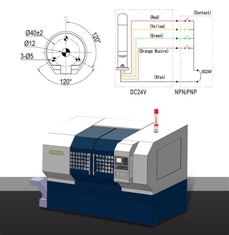 Wholesale Light Source Single Layer Three Color Machine Tool Warning