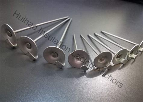 Stainless Steel Insulation Anchor Pins With 22mm Dome Cap Washers For Blankets For Sale