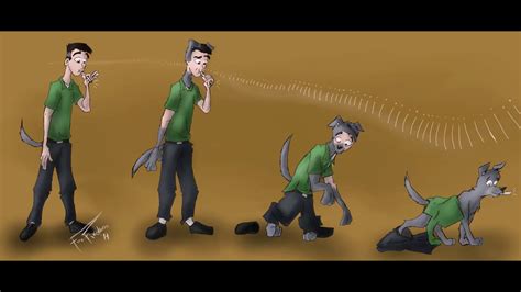 Dog Transformation Art Sequence