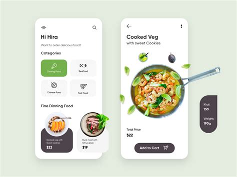 Restaurant Mobile Application UX UI Design By Hira Riaz On Dribbble