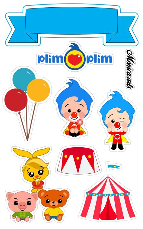 Topper De Bolo Palha O Plim Plim Photo Cake Topper Birthday Cake