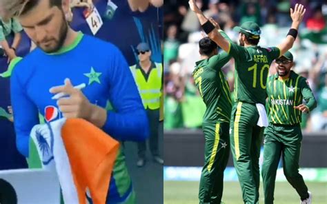 Shaheen Afridi Signs His Initials On Indian Flag Picture Goes Viral