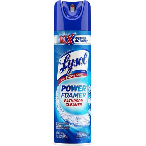 Lysol Power Foam Bathroom Cleaner Zerbee
