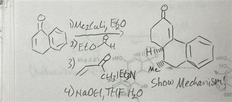 Solved 3) 4) NaOH, THE H2O Show Mechanism! | Chegg.com