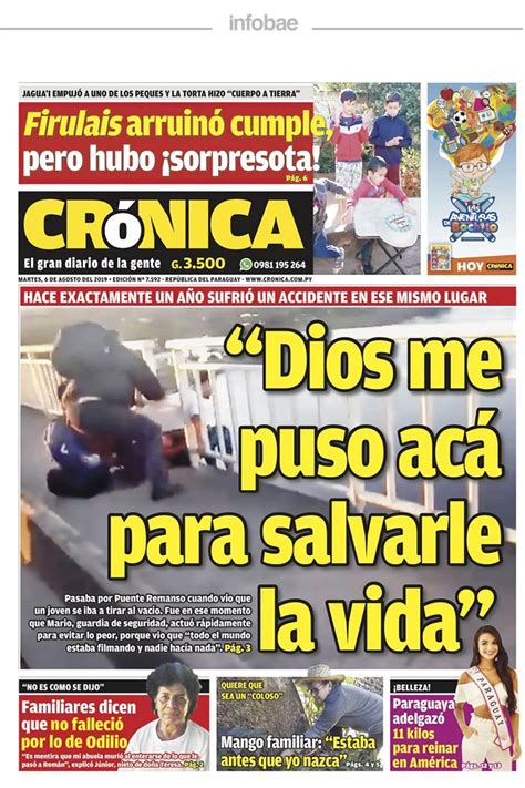 Cronica Paraguay 06 De Agosto De 2019 Infobae