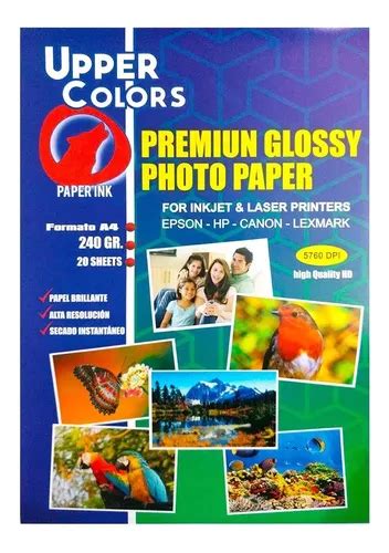 Resma Papel Fotogr Fico Brillante Gr X Hojas Cuotas Sin Inter S