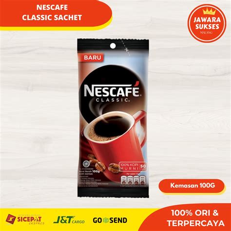 Jual Nescafe Classic 100gr Kopi Nescafe Klasik Sachet Shopee Indonesia