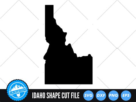 Idaho State SVG Idaho Silhouette Graphic By Lddigital Creative Fabrica