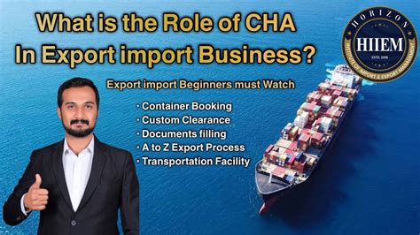 What Is The Role Of Cha Custom House Agent In Export Import Business