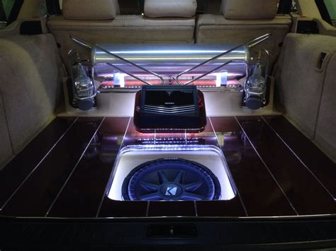 Custom Airride Setup With Custom Wood Flooring And Sound System Custom Car Audio Custom Cars