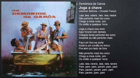 Demônios da Garoa Joga a chave 1958 YouTube