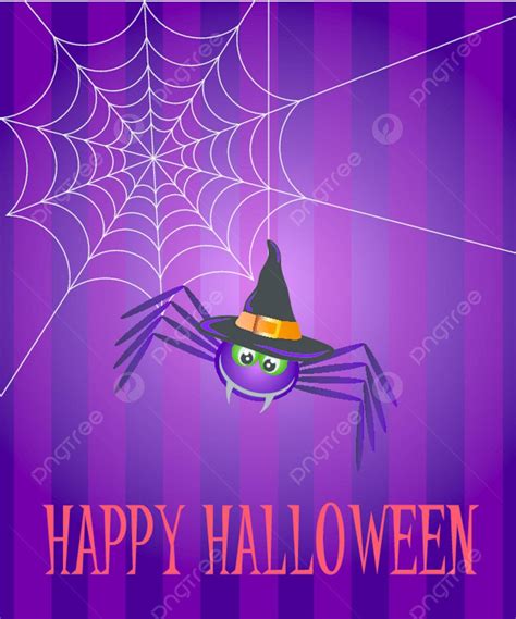 Halloween Spider And Web Illustration Drawing Greeting Vector Vector ...