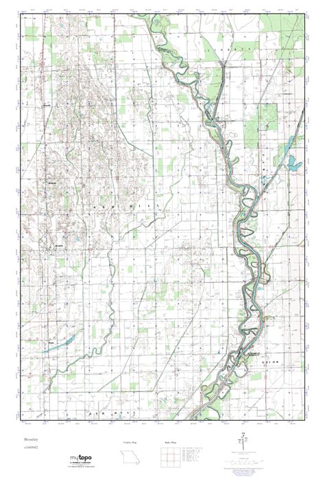 MyTopo Broseley Missouri USGS Quad Topo Map