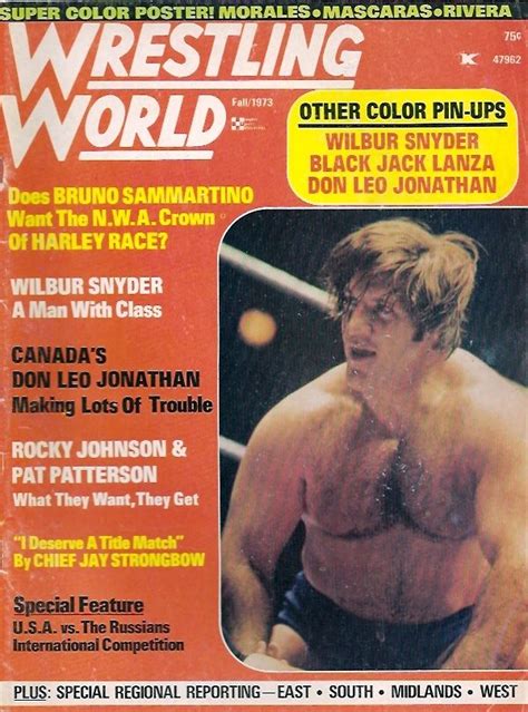 Fall 1973 Bruno Sammartino Harley Race Wrestling News Big Book