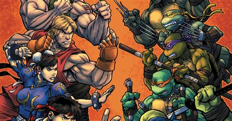 Teenage Mutant Ninja Turtles Vs Street Fighter In New Comic At Idw