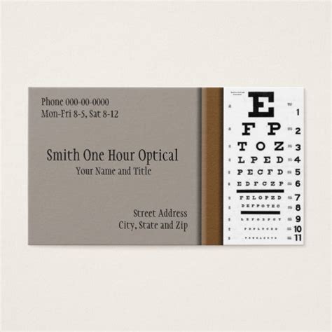 Optometrists Business Card