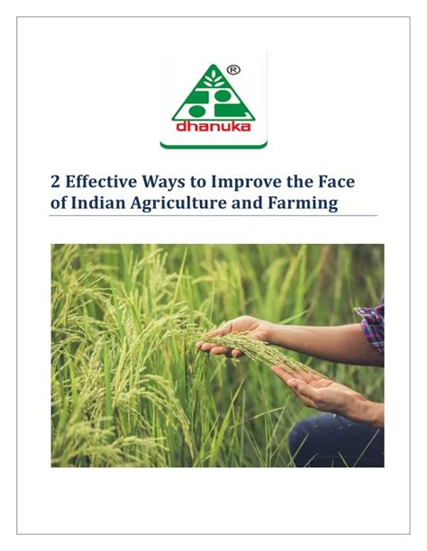 Ppt Indian Agriculture And Farming Powerpoint Presentation Free