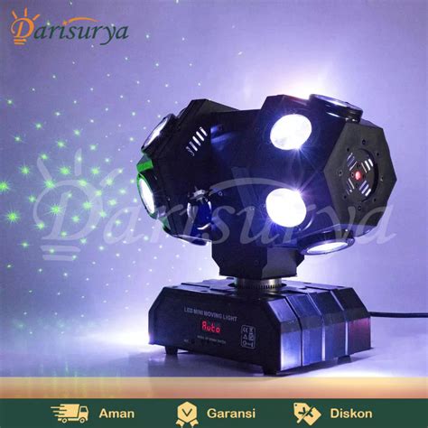 Jual Lampu Disco Laser Moving Head Ball Led Full Colour Plus Laser