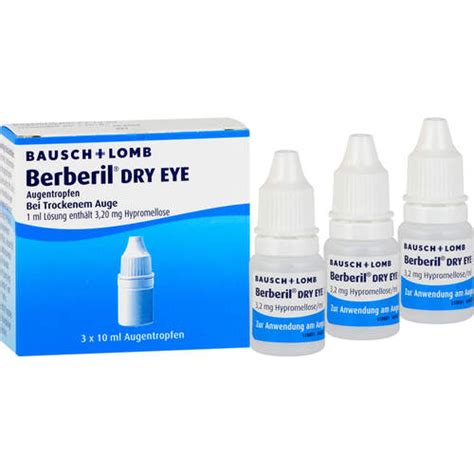 Berberil Dry Eye Augentropfen 3X10 ML Preisvergleich