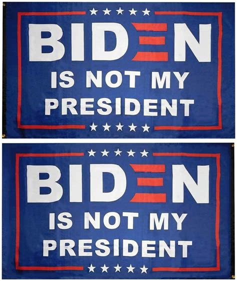 Amazon Biden Is Not My President Blue Premium Quality Heavy Duty