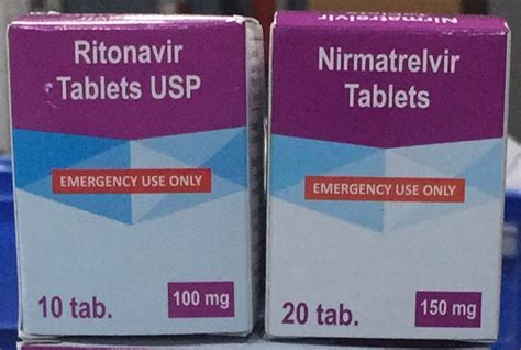 Ritonavir Tablets Mg Nirmatrelvir Mg Capsules Kit Pack In