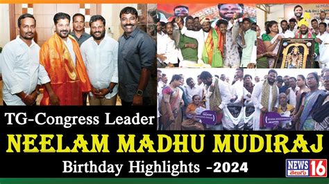 Telangana Congress Leader Neelam Madhu Mudiraj Birthday Celebrations