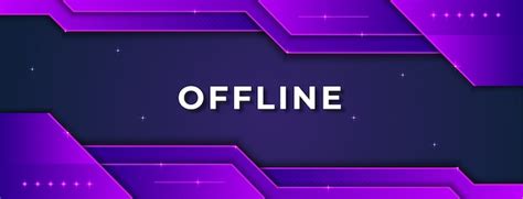 Premium Vector Offline Twitch Banner Concept