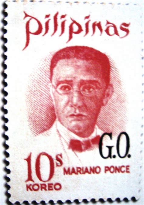 The Anthem Philatelist Mariano Ponce On Stamps