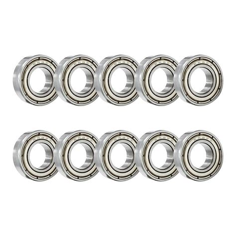 Pcs Zz Ball Bearing Double Shielded High Carbon Steel Deep Groove