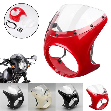 Universal Retro Cafe Racer Style Handlebar Fairing Fit 7 Inch Headlight