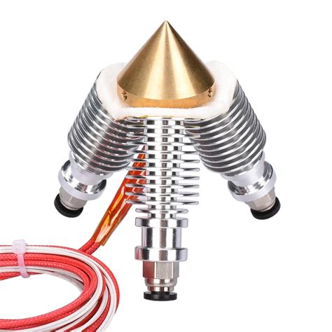 Diamond 3D Printer Extruder Reprap Hotend 3D V6 Heatsink 3 IN 1 OUT