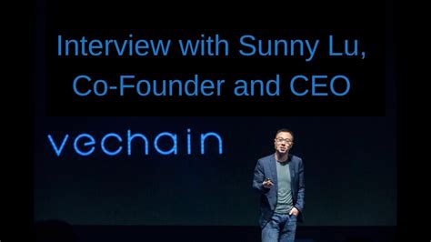 Interview With Sunny Lu Co Founder And Ceo Of Vechain