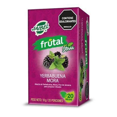 JAIBEL FRUTAL YERBABUENA MORA X 20 SOBRES Congrupo