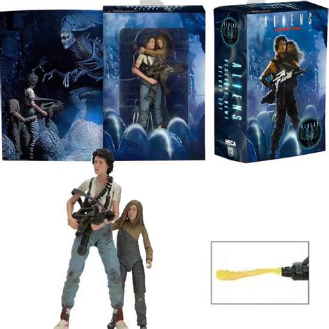 Neca Alien Ripley Newt Figure Lt Ellen Giger Xenomorph Facehugger