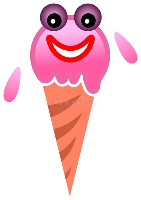 Cone de gelado ilustração do vetor Ilustração de emblema 18047968