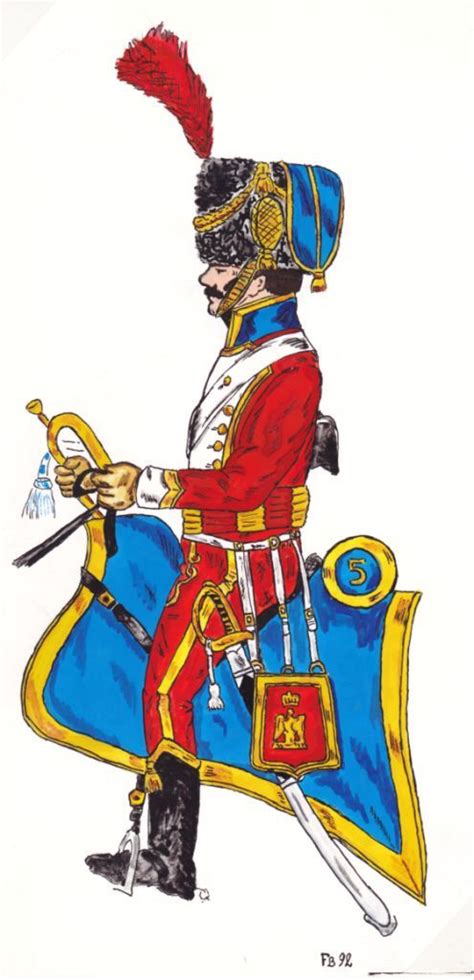 le 5e Régiment de Hussards 1793 1815 Trompette Empire Trompettes