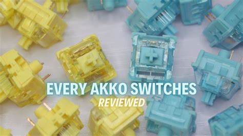 Every Latest Akko Switches Review Comparison And Soundtest Youtube