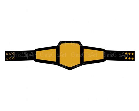 Wrestling Belt Svg Wrestling Belt Clipart Wrestling Clipart Etsy