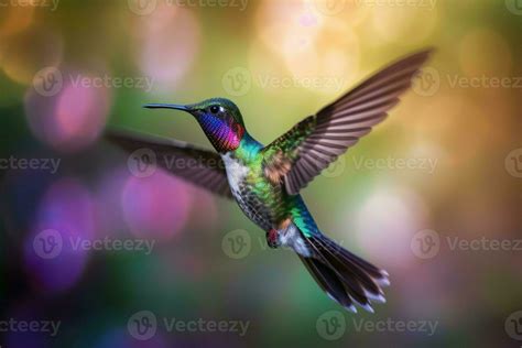 Hummingbird Flying Nature Generate Ai Stock Photo At Vecteezy