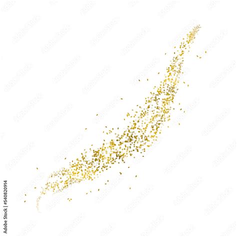 Gold Glitter Brush Stroke Stock Illustration | Adobe Stock