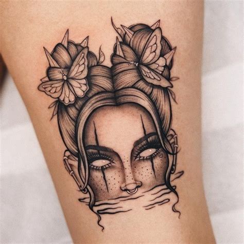 Vai Ficar Surpresa Essas Tatuagens Femininas Rosto De Mulher