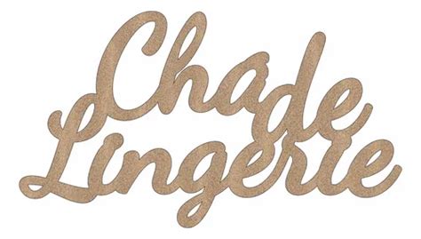 Palavra Ch De Lingerie Mdf Letreiro Festa X Cm Painel Parcelamento Sem Juros