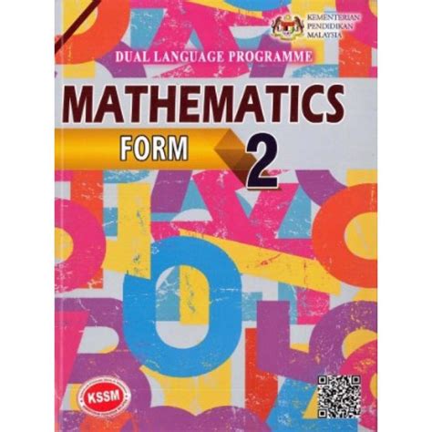 BUKU TEKS MATHEMATICS FM 2 KSSM DLP Shopee Malaysia